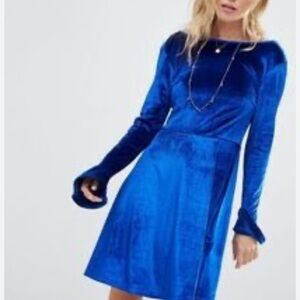 NWT ASOS Scoop Back Velvet Dress